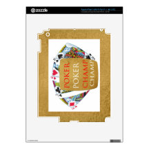 ART101  Poker Champ  - Art n Designer Text iPad 3 Decal