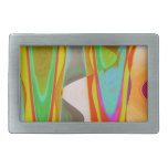 ART101 Shadow Talk Graphic Abstract Rectangular Belt Buckles