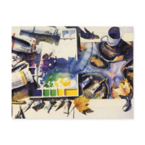 "Art Affair" Artists Workspace Watercolor postcards
