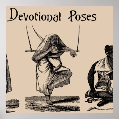 Art Ancient Religious Devotion Self-Torture Poses Poster by mannysThoughts