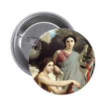 Art and Literature artwork muses Pinback Button