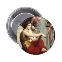Art and Literature - William-Adolphe Bouguereau Pinback Buttons