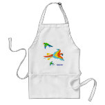 Art Apron: Tropical Parrots
