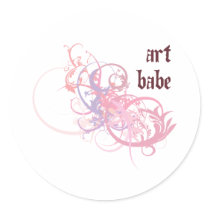Art Babe stickers by busybees Art Babe stickers