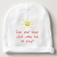 art baby beanie