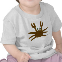 Art Baby: Crazy Crab and Seagull t-shirts by johndyergallery Art Baby: Crazy Crab and Seagull t-shirts