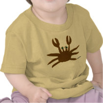 Art Baby: Crazy Crab Seaside Holiday Top t-shirts by johndyergallery Art Baby: Crazy Crab Seaside Holiday Top t-shirts