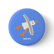 Botão do emblema da arte: Gaivota do tintureiro de botons