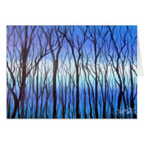 Art Blue Trees cards