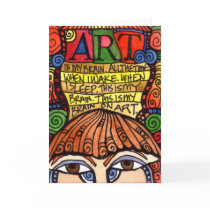 ART BRAIN Greeting Card by lunagraphica ART BRAIN Greeting Card