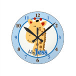 Art by Jess Giraffe Clock