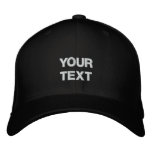 Art Cap: Arty Clothes Badge. Custom Text Embroidered Baseball Caps