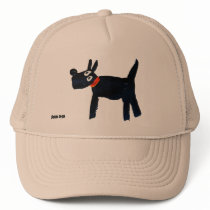 Art Cap: Bella Scotty Dog hats by johndyergallery Art Cap: Bella Scotty Dog hats
