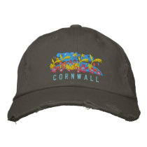 Art Cap: Cornwall John Dyer Design embroidered hats by johndyergallery Art Cap: Cornwall John Dyer Design embroidered hats