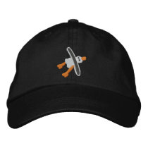 Art Cap: Smart Black Back Seagull. embroidered hats by johndyergallery Art Cap: Smart Black Back Seagull. embroidered hats