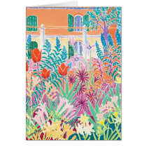 Art Card: A Corner of Paradise. La Mortola Italy.