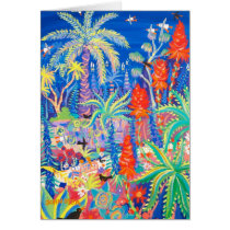 Art Card: Chatting Amongst the Birds and Flowers by johndyergallery Art Card: Chatting Amongst the Birds and Flowers