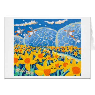 Art Card: Daffodil Blue, Eden Project by johndyergallery