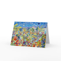 Art Card: Garden of Eden. The Eden Project, UK by johndyergallery Art Card: Garden of Eden. The Eden Project, UK