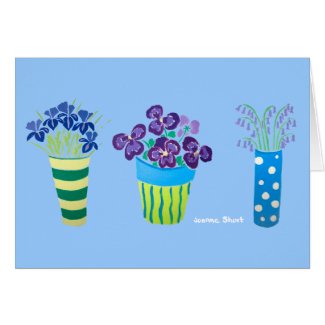 Art Card: Lots of Pots of Flowers card