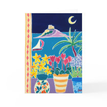 Art Card: Mount's Bay Moon. St Michael's Mount by johndyergallery Art Card: Mount's Bay Moon. St Michael's Mount