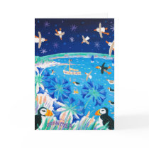 Art Card: Scilly Puffins by johndyergallery Art Card: Scilly Puffins