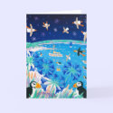 Cartão da arte: Papagaio-do-mar de Scilly e gaivot cartões by johndyergallery Cartão da arte: Papagaio-do-mar de Scilly e gaivot cartões