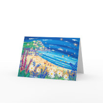 Art Card: Secret Seaside Treats. Porthchapel Beach