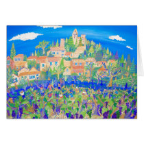 Art Card: The Grape Harvest, Rasteau, Provence by johndyergallery Art Card: The Grape Harvest, Rasteau, Provence