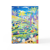 Art Card: The Maze at Glendurgan Garden Cornwall by johndyergallery Art Card: The Maze at Glendurgan Garden Cornwall