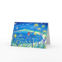 Cartão da arte: Palmas e Agapanthus Wiggly, Tresco cartões