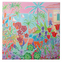 Art Ceramic Tile: Joanne Short, Côte d'Azur Menton