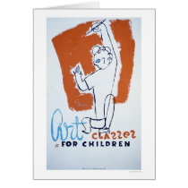 Art Classes For Children 1940 WPA cards by lc_wpa Art Classes For Children 1940 WPA cards