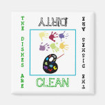 Art Clean Dirty Dishwasher Magnet magnets