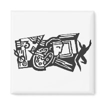 Art Collage Magnet by AllisontRegnier Art Collage Magnet