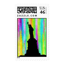 Art. Color. Life. Liberty. Stamp