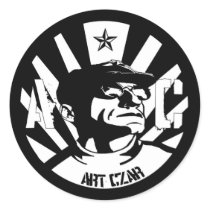 Art Czar - Da Man - Round Sticker by Freeman_Photographic Art Czar - Da Man - Round Sticker