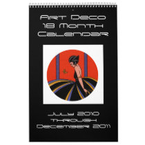 ART DECO 18 MONTH CALENDAR - CUSTOMIZE!