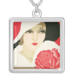 Art Deco 1920 Flapper Vintage Art Necklace 4