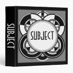 Art Deco 3 Ring Binders
