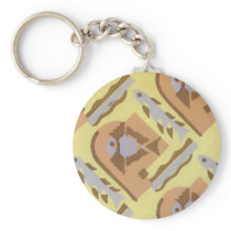 Art Deco Abstract  (34) Key Chain