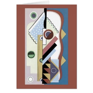 Art Deco Abstract (91) card