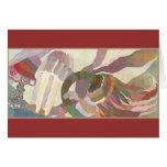 Art Deco Abstract Floral Greeting Card