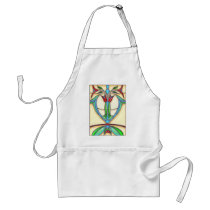 Art Deco Abstract Tulips aprons by ElainePlesser Art Deco Abstract Tulips aprons