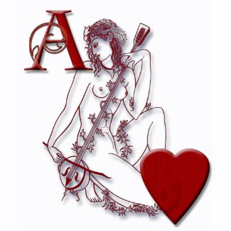Art Deco Ace of Hearts Simple shirt