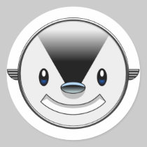 art deco animal face stickers