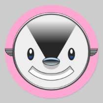 art deco animal face stickers