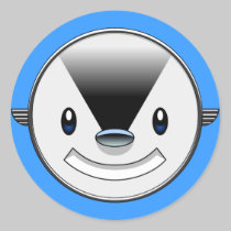 art deco animal face stickers