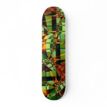 Art Deco+Art Nouveau Abstraction Custom Skate Board
