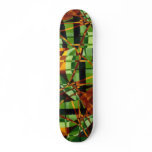 Art Deco+Art Nouveau Abstraction Custom Skate Board